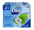 Dial Coconut Water Bar Soap, Hydrating Clean, 3.2 oz – (2 Bars Total)