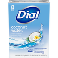 Dial Coconut Water Bar Soap, Hydrating Clean, 4 oz – (8 Bars Total)