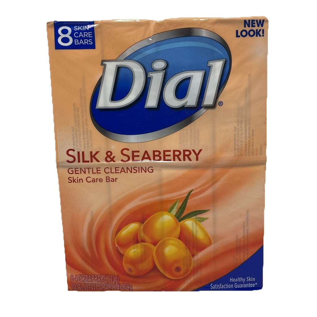 Dial Silk & Seaberry Bar Soap – 4 oz (8 Total Bars)