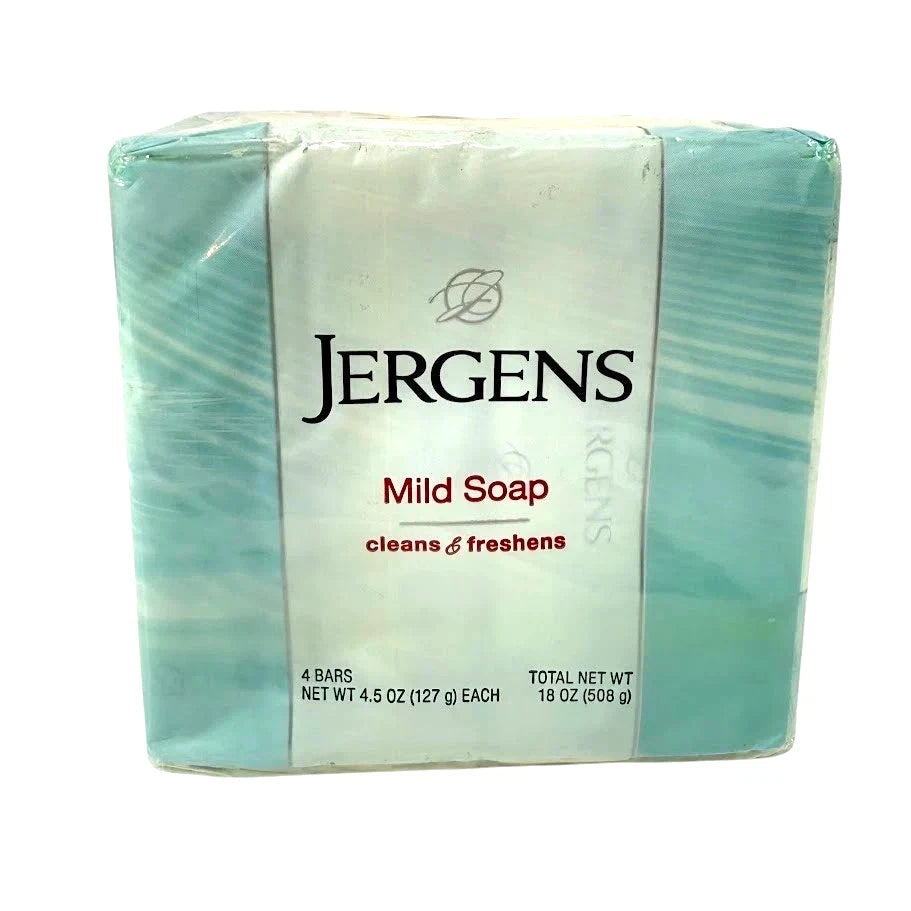 Jergens Mild Soap 4.5 oz Bars – (4 Bars Total)